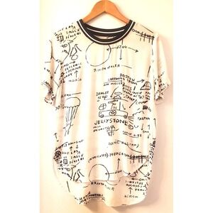 Forever 21 Shirt M Junya Watanabe 2022 Jean Michel Basquiat White Black Graphic